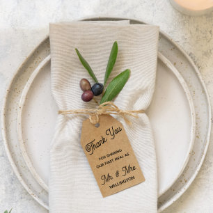 Danke, dass Sie unsere erste Hochzeit geteilt habe Geschenkanhänger