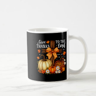 Danke dem Herrn Kreuz Kürbisse Bogen Herbst Kaffeetasse