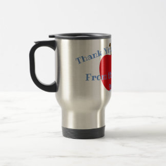Danke der rostfreie Stahl-Reise-Tasse des Lehrers Reisebecher