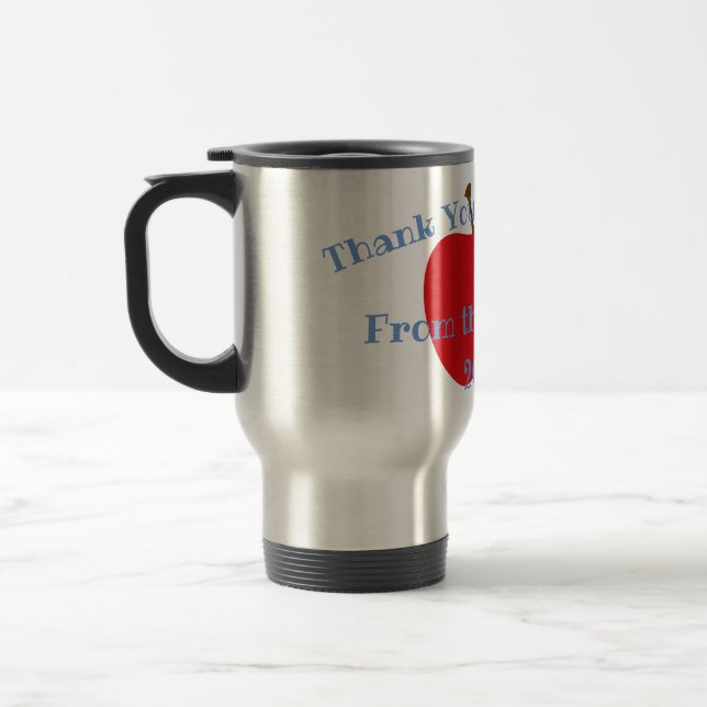 Danke der rostfreie Stahl-Reise-Tasse des Lehrers Reisebecher (Links)