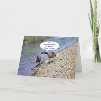 Danke, der Schwimmen-Trainer, komisch Dankeskarte