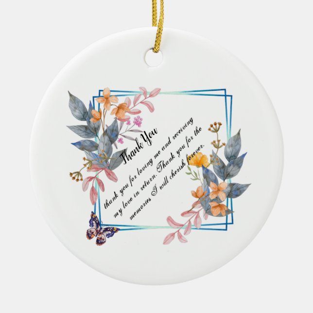 Danke Design Keramik Ornament (Vorne)