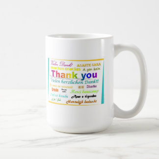 Danke die mehrsprachige Tasse -