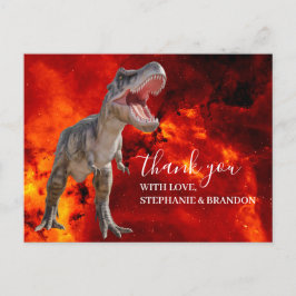 Danke Dinosaur fire Jurassic World Postcard Postkarte
