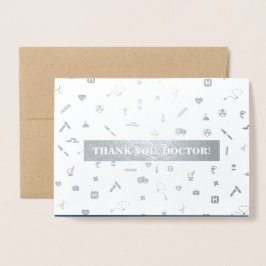 Danke, Doktor. Red Carnation Luxury Folienkarte