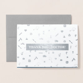 Danke, Doktor. Red Carnation Luxury Folienkarte