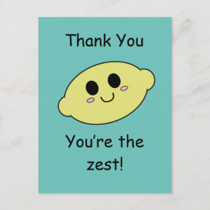 Danke - Du bist der Zest Postkarte