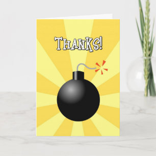 Danke! Du bist die Bombengrüßkarte Dankeskarte