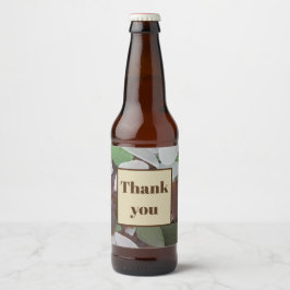 Danke Earth Tone Foto Beach Dank Sea Glass Bierflaschenetikett