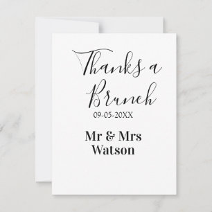 Danke ein Brunch nach der Hochzeit Name Datum einf Mitteilungskarte