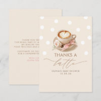 Danke, ein Latte Kaffee-Themen Dankeschön