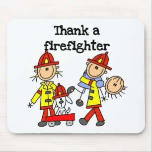 Danke einem Feuerwehrmann Mousepad
