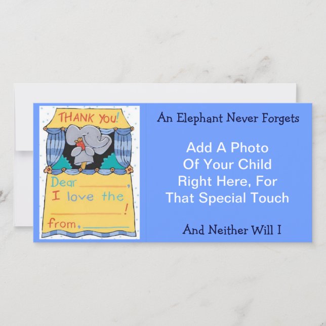 Danke Elefant (Vorderseite)