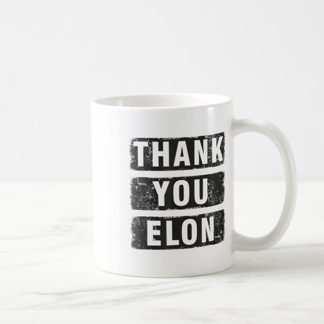 Danke Elon Kaffeetasse (Rechts)