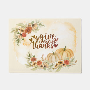 Danke Erntedank Herbst Blume Pumpkins Fußmatte