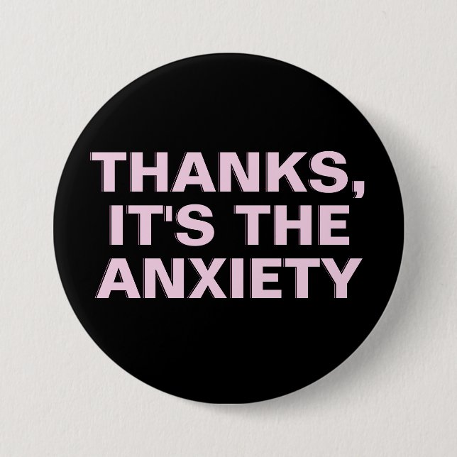 Danke, es ist das angstrosa Slogan Button (Vorderseite)