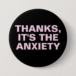 Danke, es ist das angstrosa Slogan Button