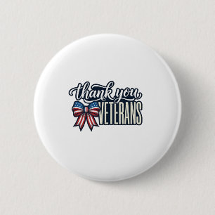 Danke euch Veteranen Patriotisches Band Vintage-Sh Button