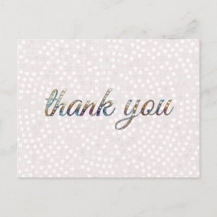Danke, farbenfrohe Diamanten Postkarte