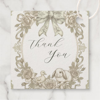 Danke Favor Tag – Teddy Bär Baby Shower