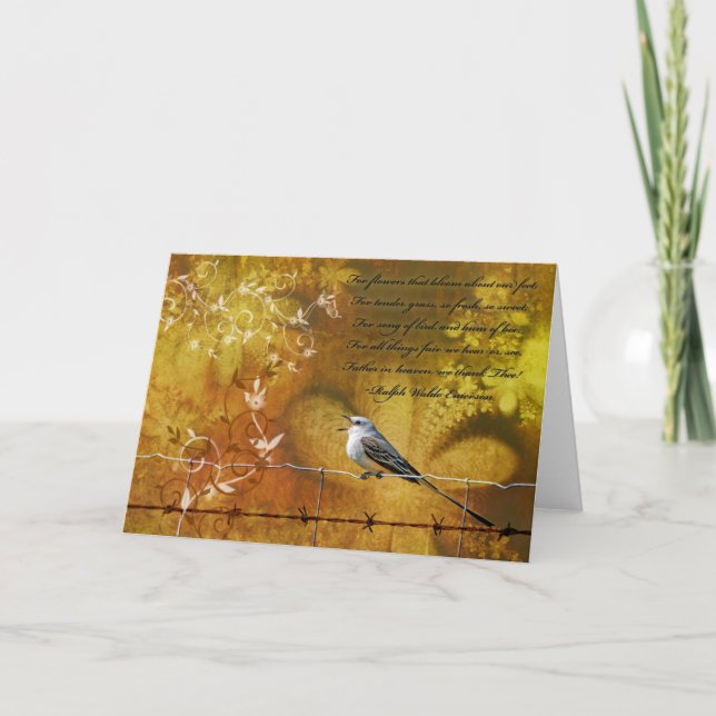 Danke! Feiertagskarte (Vorderseite)