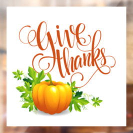 Danke Fensteraufkleber