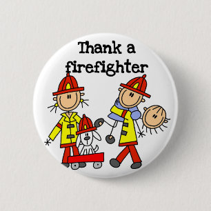 Danke-Feuerwehrmann T-Shirts und Geschenke Button