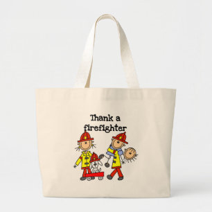 Danke-Feuerwehrmann T-Shirts und Geschenke Jumbo Stoffbeutel
