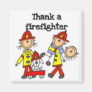 Danke-Feuerwehrmann-T-Shirts und Geschenke Magnet