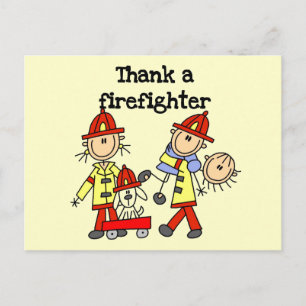 Danke-Feuerwehrmann T-Shirts und Geschenke Postkarte