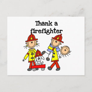 Danke-Feuerwehrmann-T-Shirts und Geschenke Postkarte