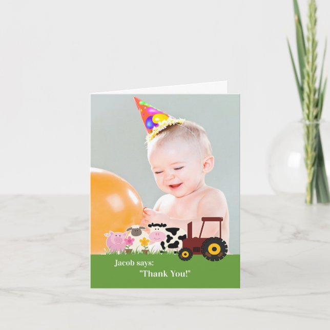 Danke Foto Farm Card (Vorderseite)