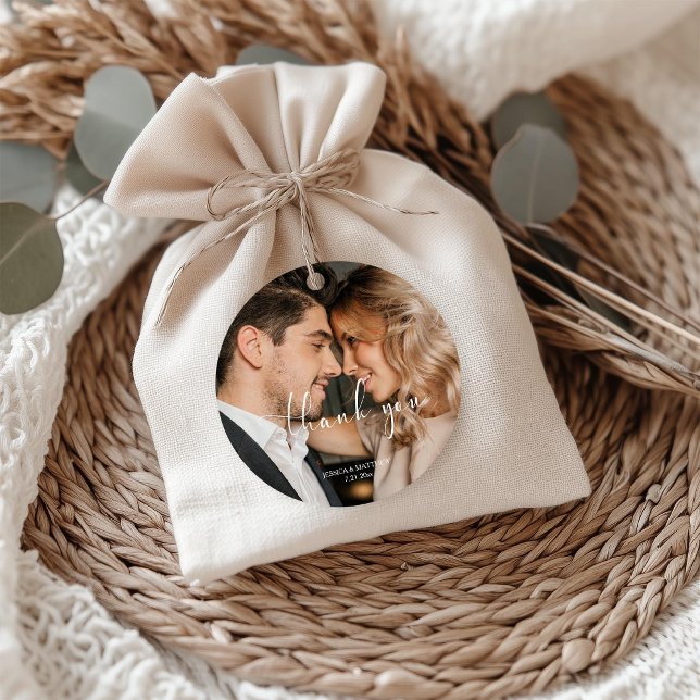 Danke Foto-Vorlage Hochzeit Geschenkanhänger (Von Creator hochgeladen)