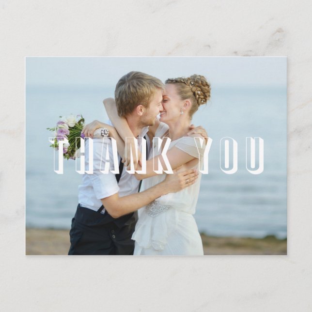 Danke Fotokarte Postkarte (Vorderseite)