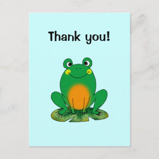 Danke! (Frosch) Postkarte