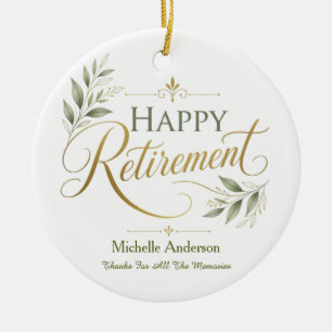 Danke für alle Erinnerungen Personalisierter Name Keramik Ornament