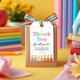 Danke für alles, was Sie tun Lehrer Dankbarkeit Geschenkanhänger