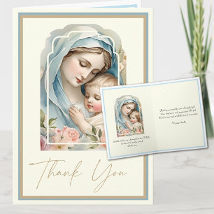 Danke für das Baby, Junge oder Mädchen, religiös k Karte