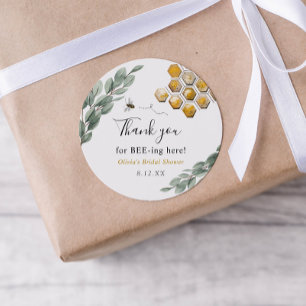 Danke für das Bienenspiel hier Eukalyptus Runder Aufkleber