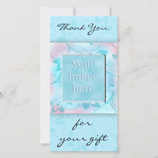 Danke für das Geschenk - Blau (Vorderseite)