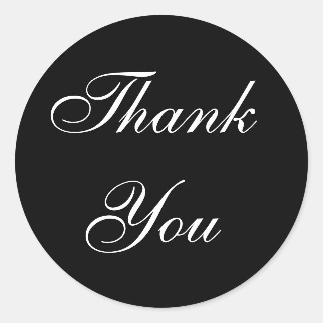 Danke für das Geschenk Runder Aufkleber (Vorderseite)