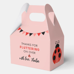 Danke für das Herumflattern über Marienkäfer Geschenkschachtel