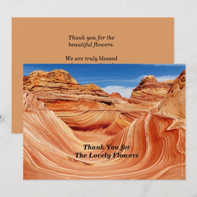 Danke für das Memorial Donation Foto Paradise Einladung (Vorne/Hinten)