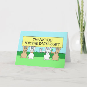 Danke für das Ostergeschenk Karte