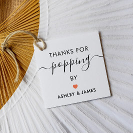 Danke für das Poppen von Tags, das Hochzeitstempel Geschenkanhänger