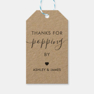 Danke für das Poppen von Tags, das Hochzeitstempel Geschenkanhänger