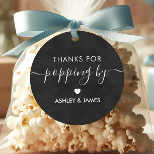 Danke für das Popping-By-Tag, das Hochzeitstempo, Geschenkanhänger