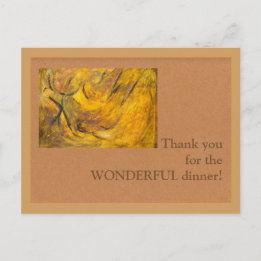 Danke für das wunderbare Abendessen! Postkarte