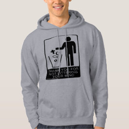 Danke für den Abfall nicht des grundlegenden mit Hoodie