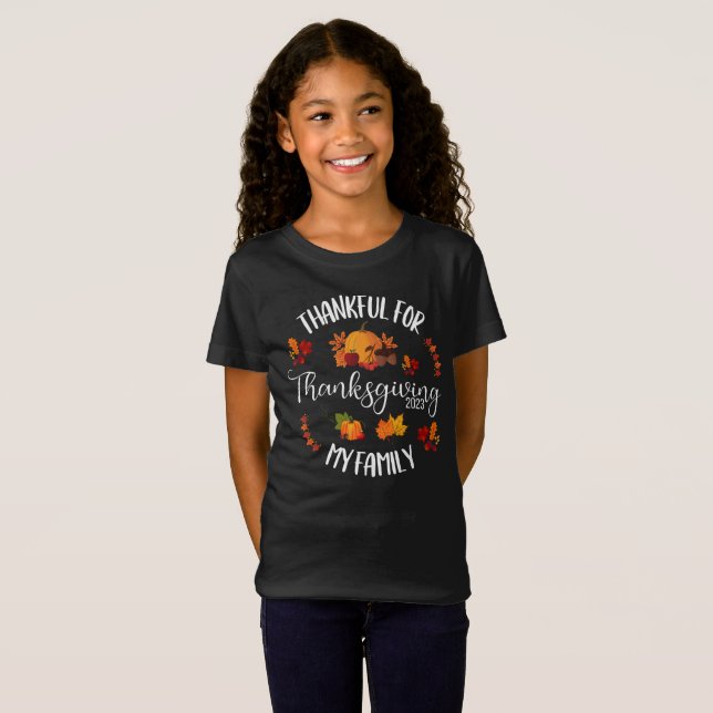 Danke für den Erntedank meiner Familie T-Shirt (Vorne ganz)